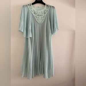 Chloe Kids Mint Green Lace Dress